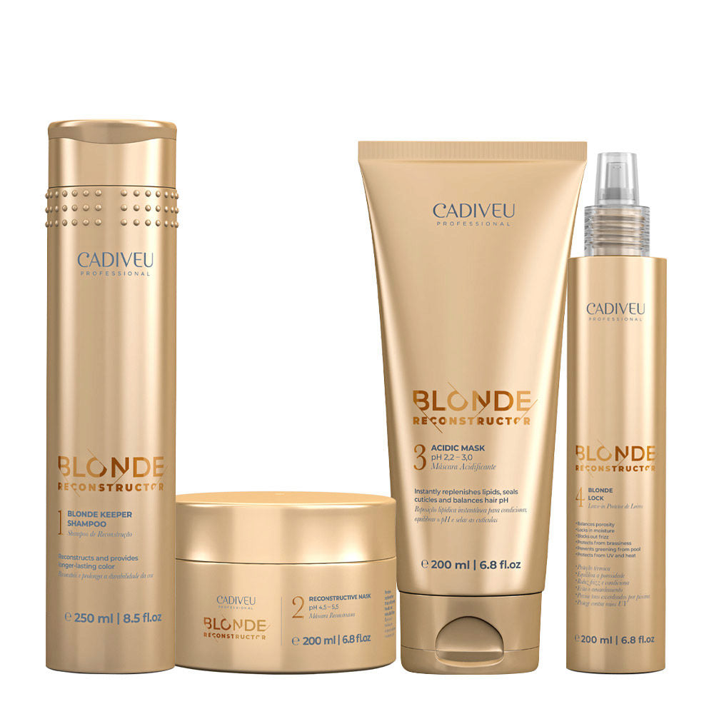 Cadiveu - Kit Completo Blonde Reconstructor per la ricostruzione