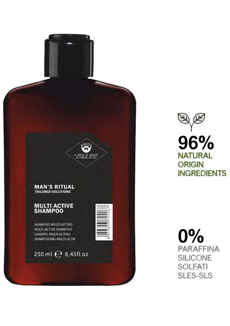 Dear Beard - Shampoo Detergente Multi Active Mans Ritual 250ML