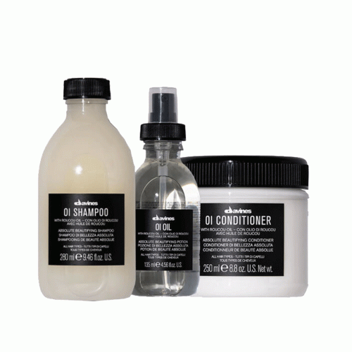 Davines - Kit per Capelli OI Gift Box: Shampoo, Balsamo e Olio